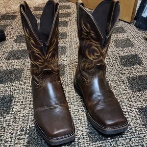 Justin Boots Dark Brown Cowboy Boots